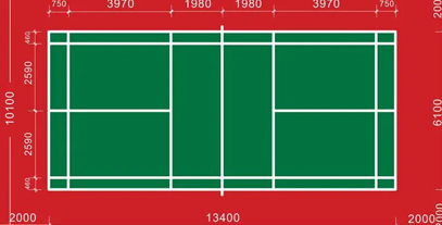 户外羽毛球场设计